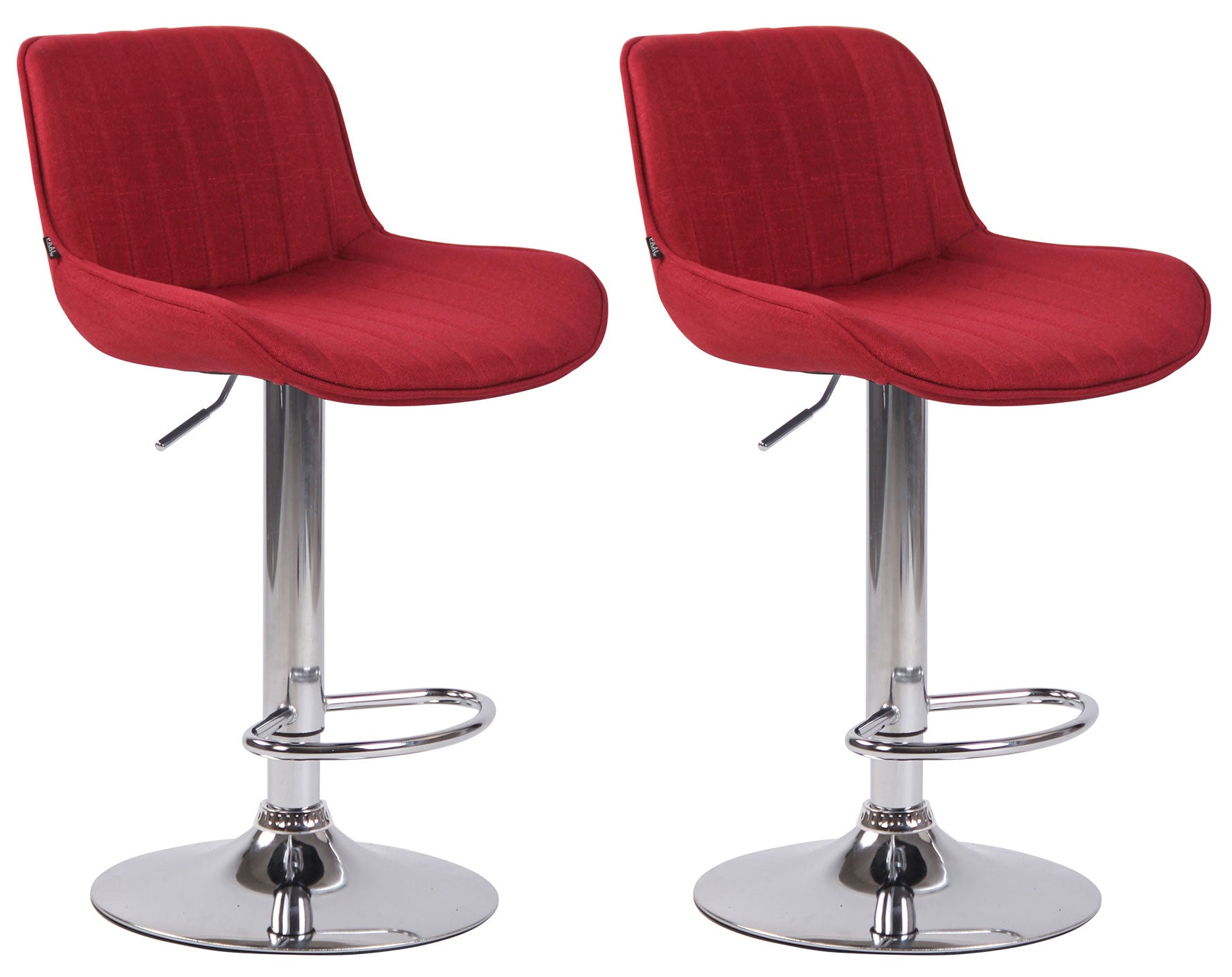 2er Set Barhocker Lentini Stoff - homemem39