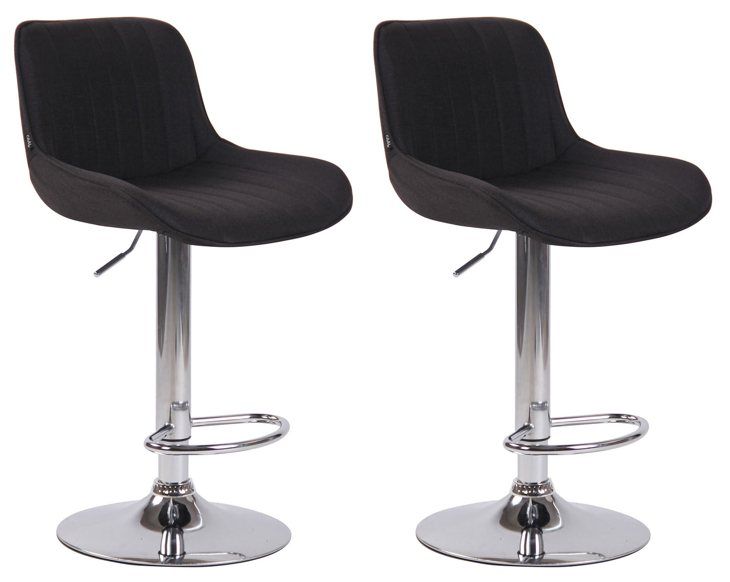 2er Set Barhocker Lentini Stoff - homemem39