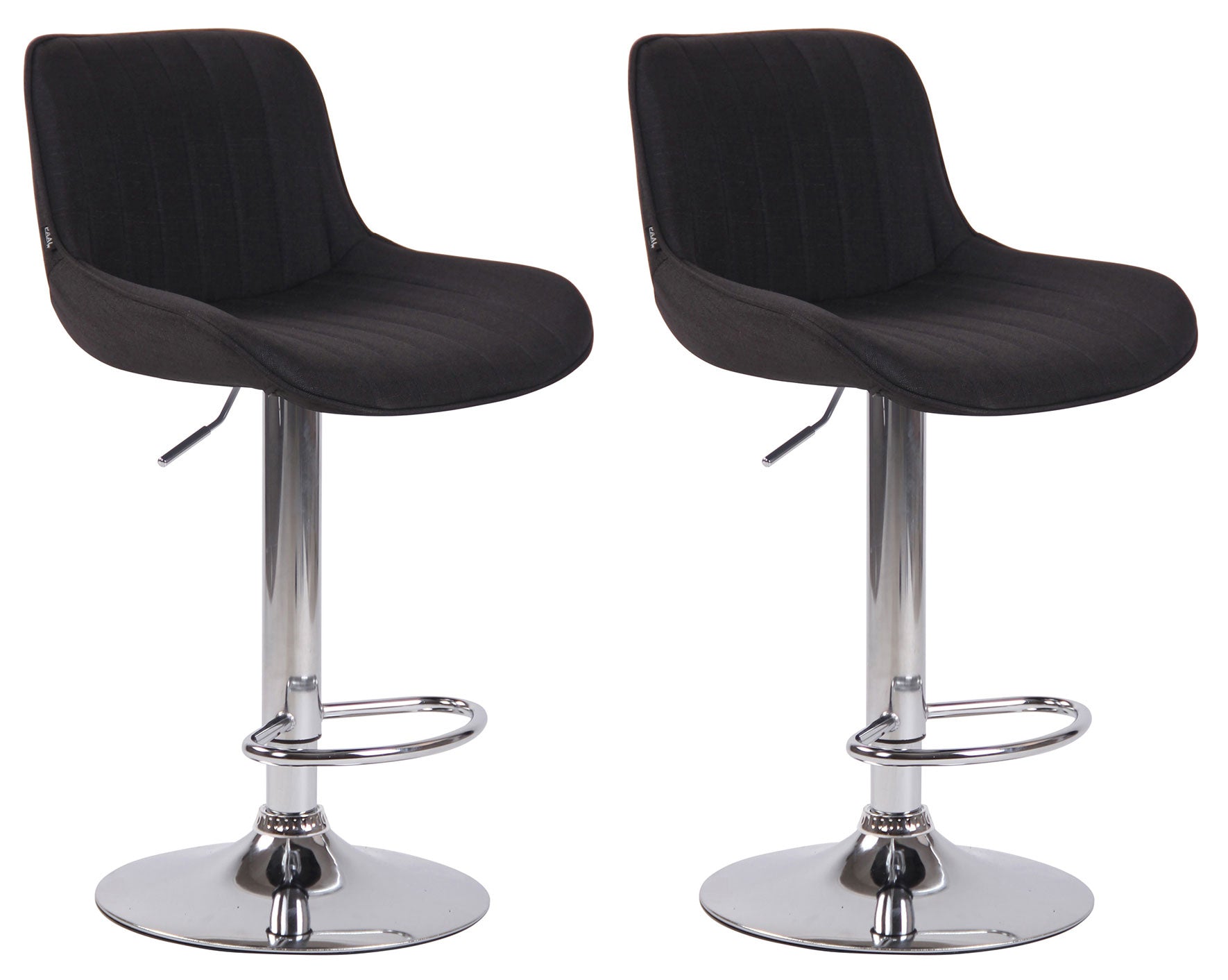 2er Set Barhocker Lentini Stoff - homemem39