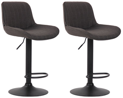 2er Set Barhocker Lentini Stoff - homemem39