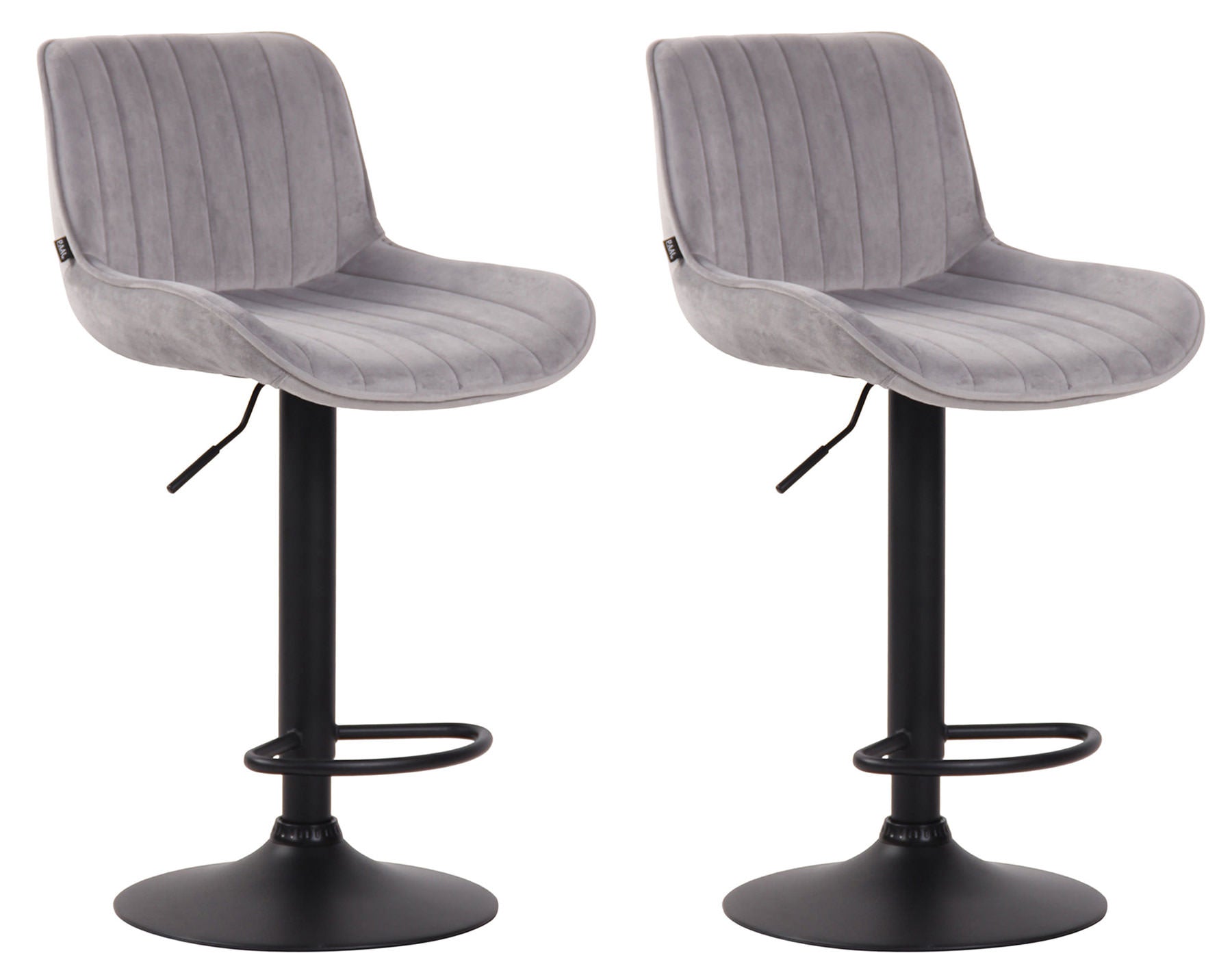 2er Set Barhocker Lentini Samt - homemem39