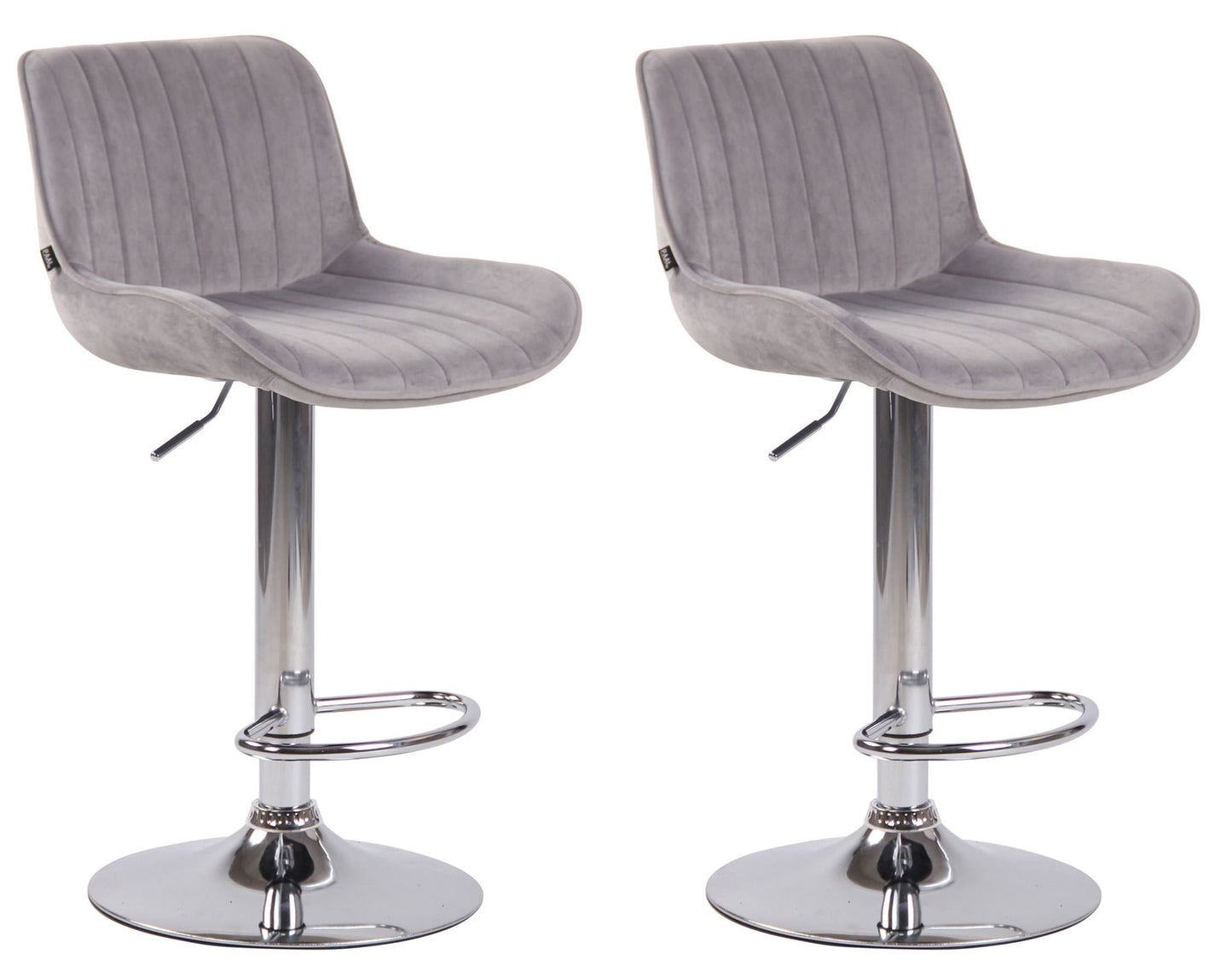 2er Set Barhocker Lentini Samt - homemem39
