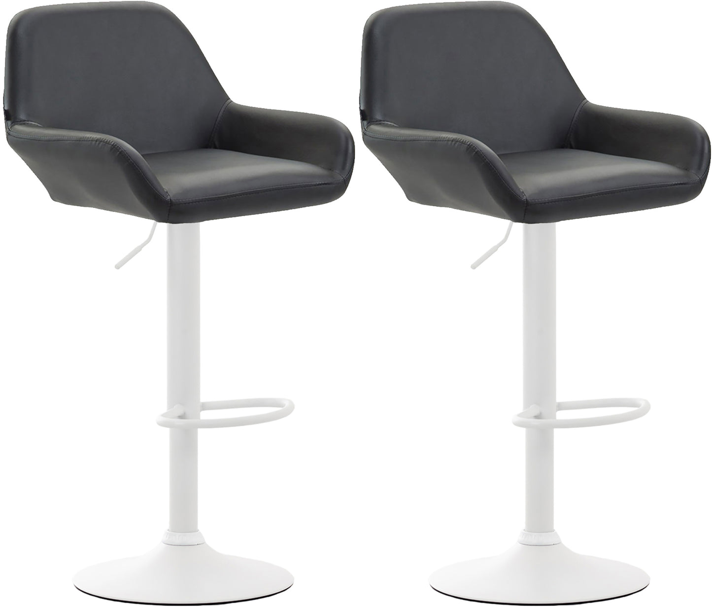 2er Set Barhocker Braga Kunstleder | homemem39