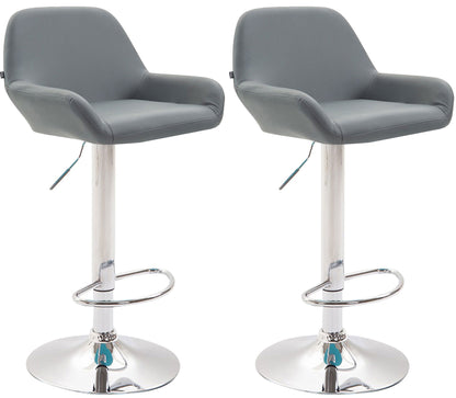 2er Set Barhocker Braga Kunstleder - homemem39