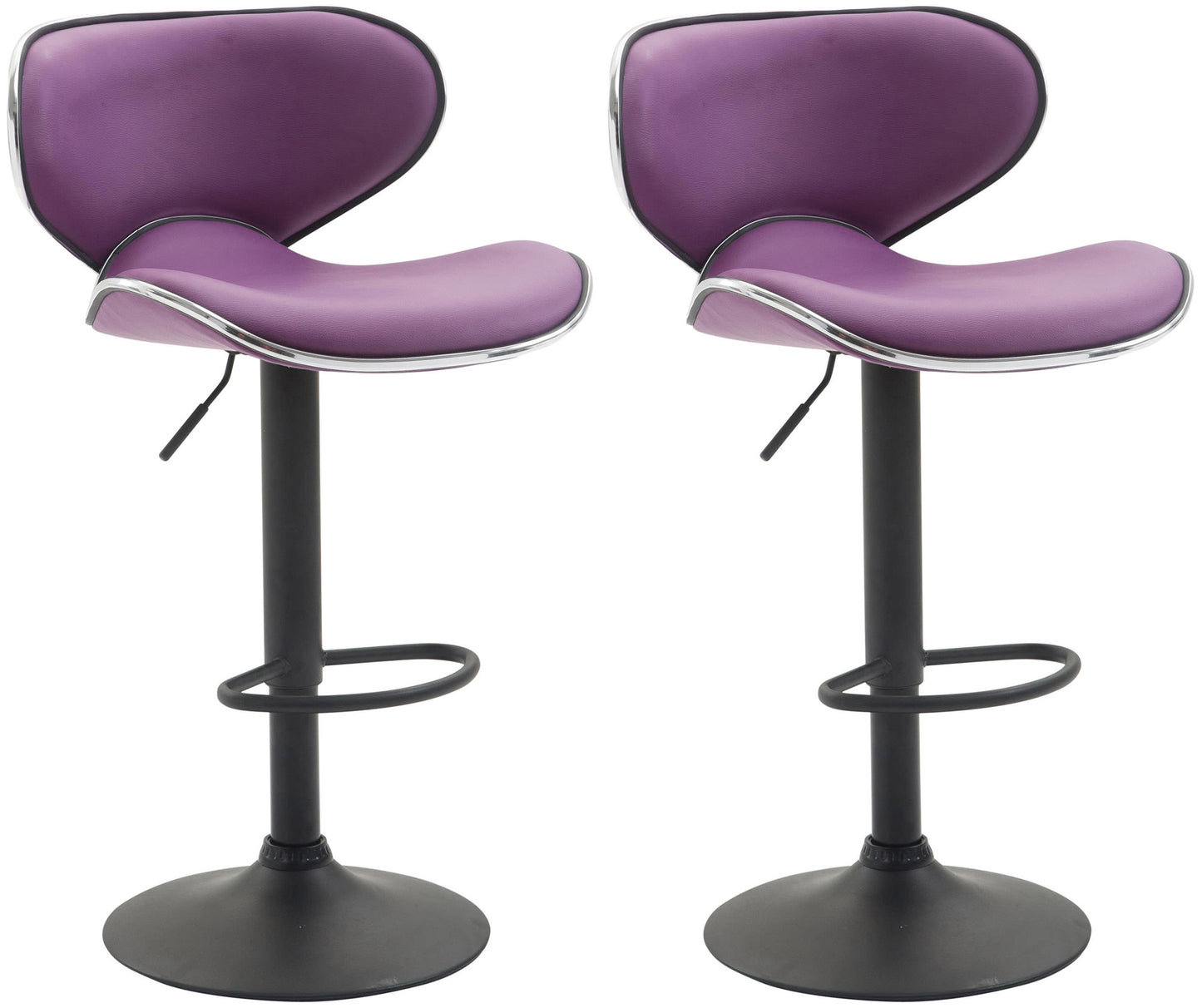 2er Set Barhocker Las Vegas Kunstleder | homemem39