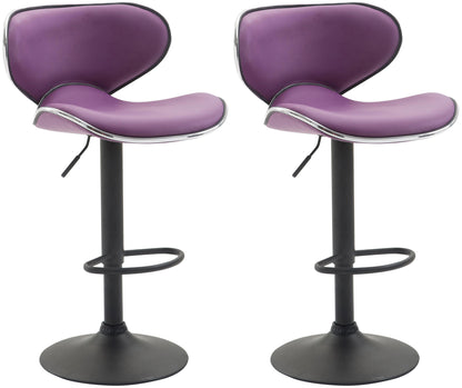 2er Set Barhocker Las Vegas Kunstleder | homemem39