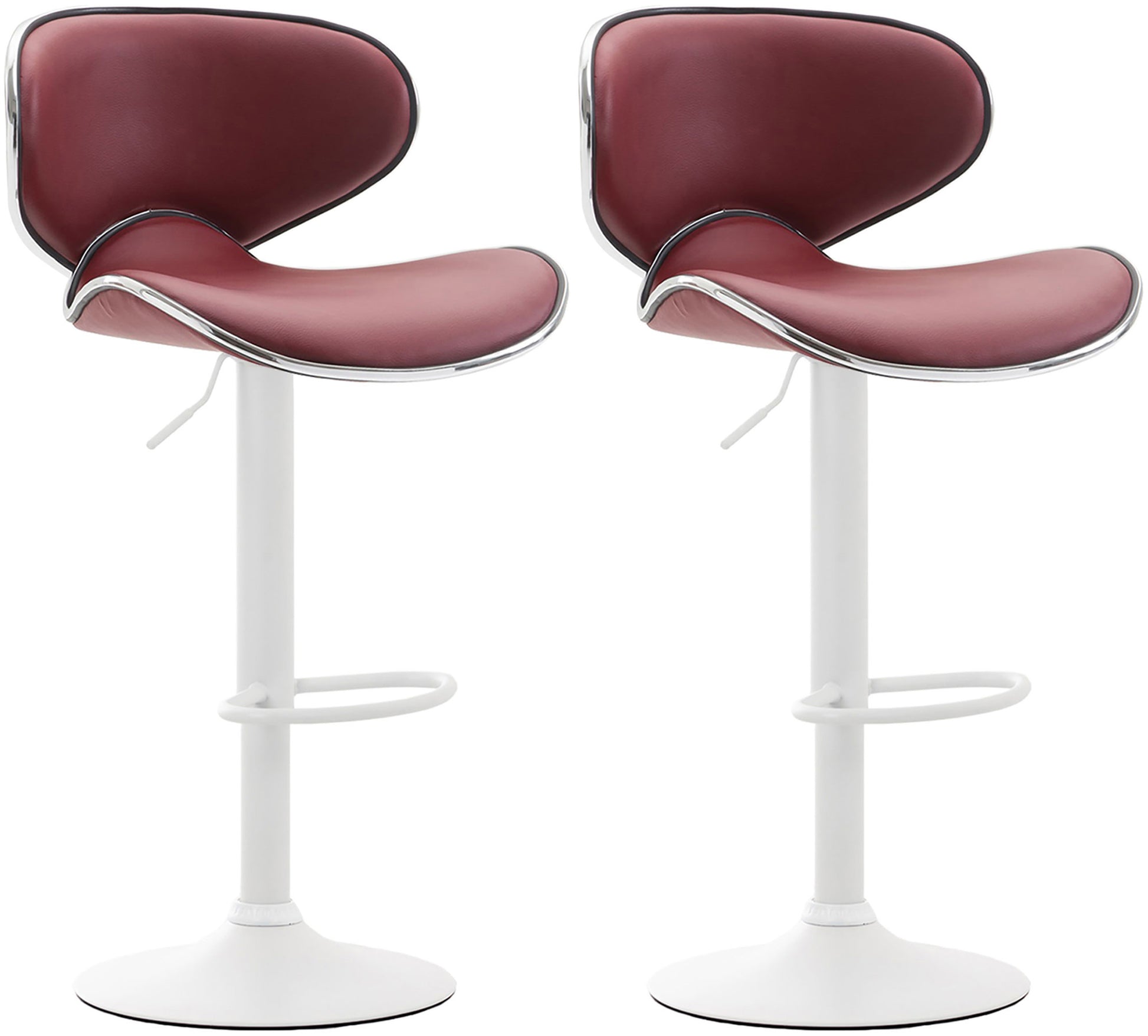 2er Set Barhocker Las Vegas Kunstleder - homemem39