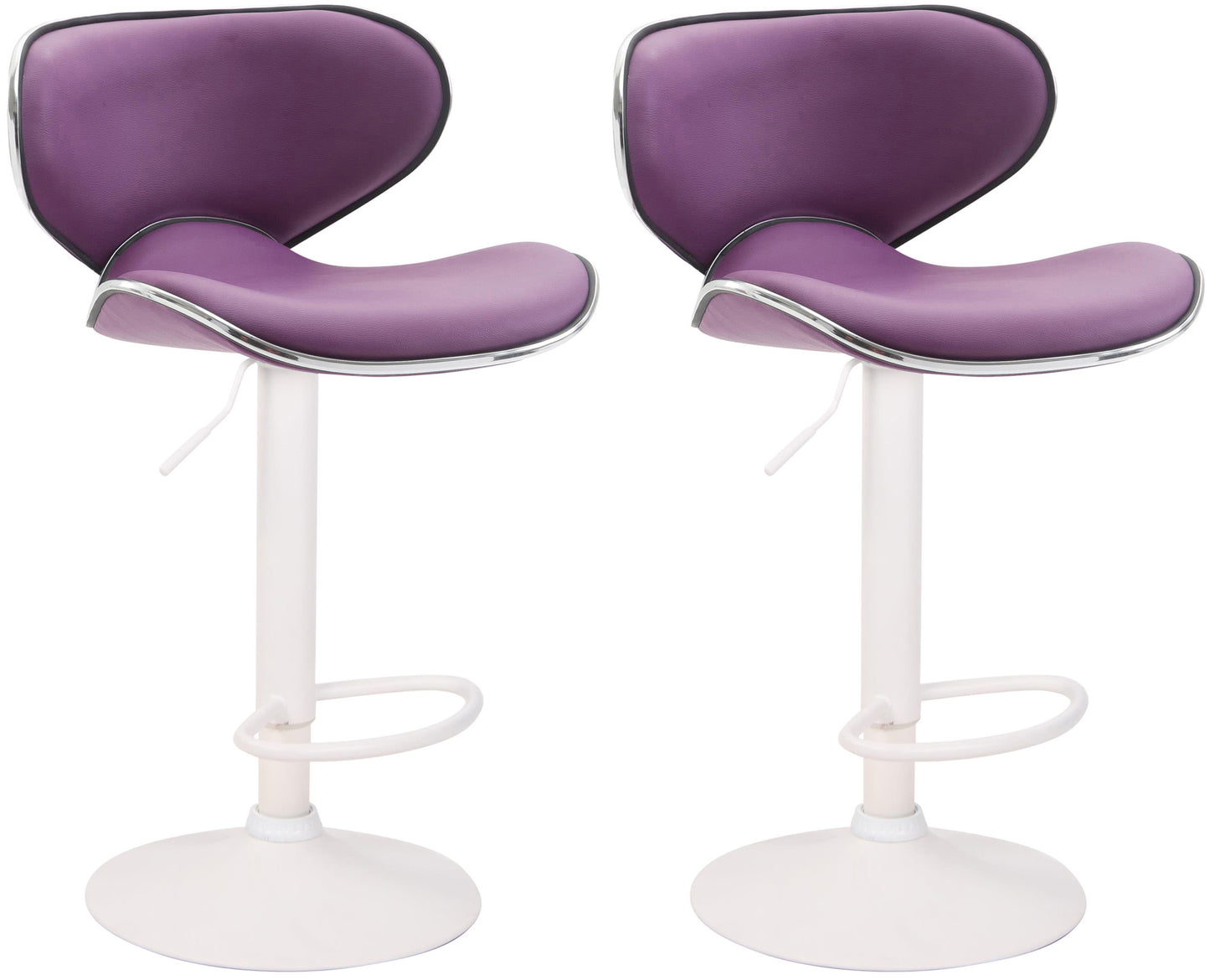 2er Set Barhocker Las Vegas Kunstleder | homemem39