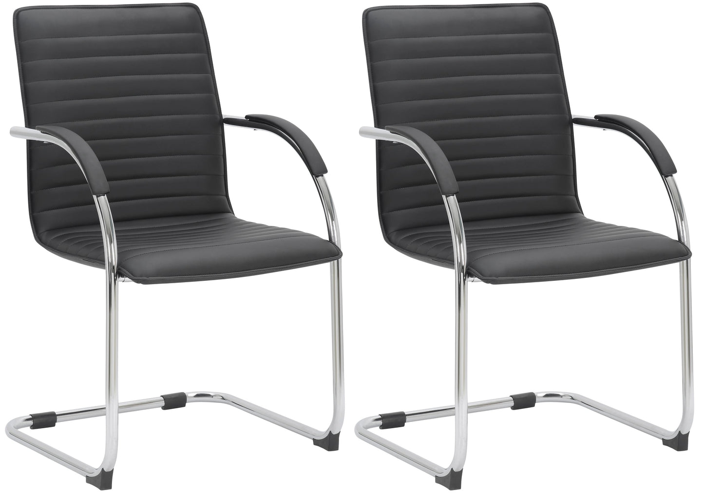 2er Set Besucherstühle Tira Kunstleder - homemem39