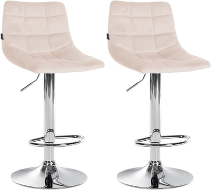 2er Set Barhocker Jerry Samt - homemem39
