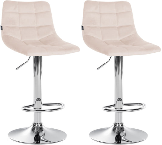 2er Set Barhocker Jerry Samt - homemem39