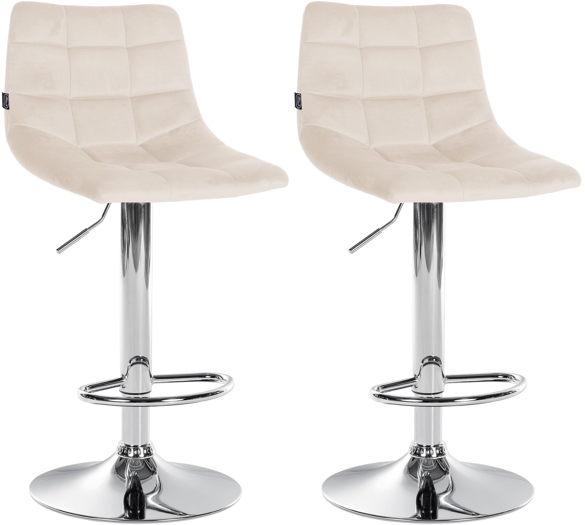 2er Set Barhocker Jerry Samt - homemem39