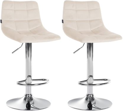 2er Set Barhocker Jerry Samt - homemem39