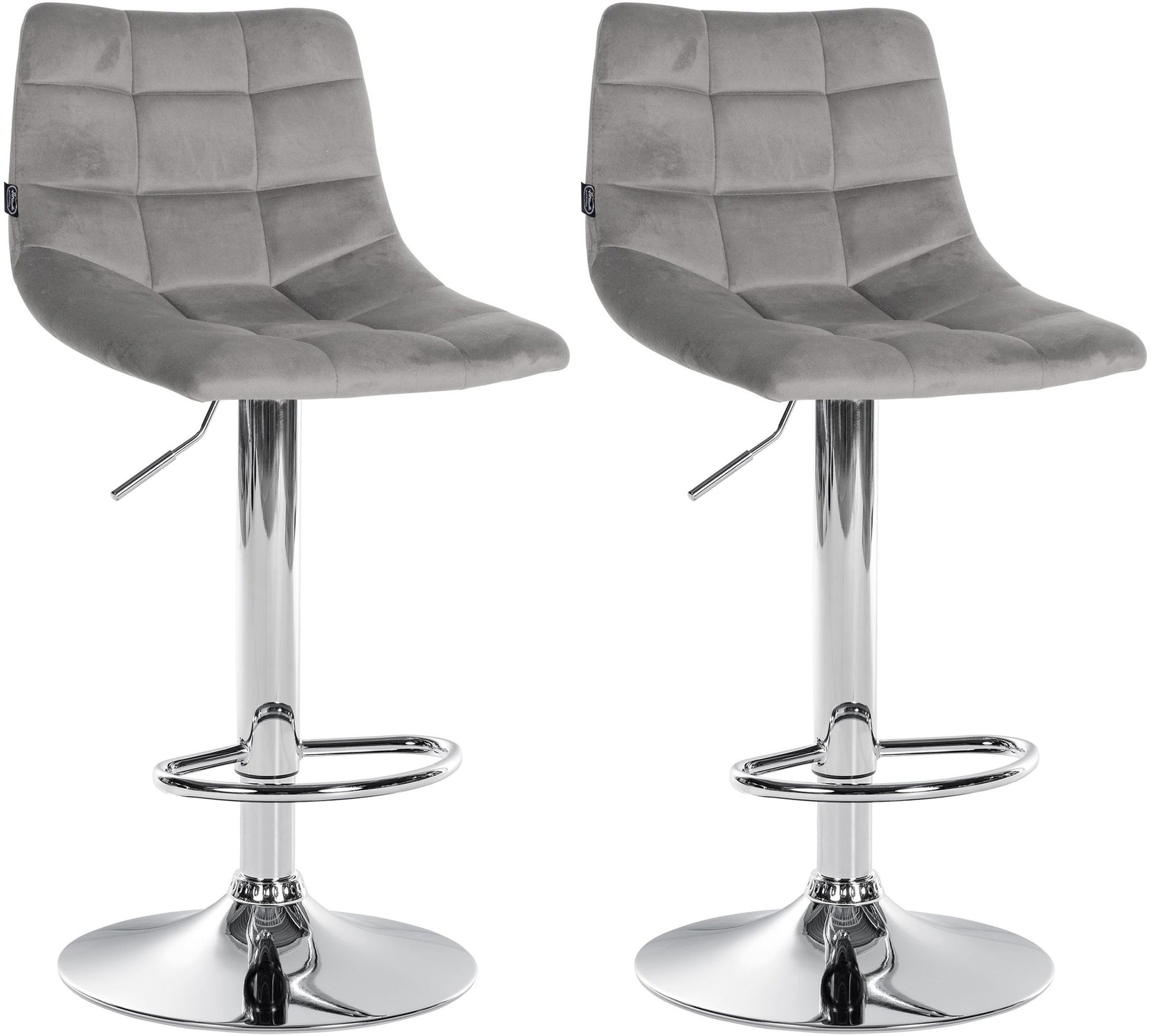 2er Set Barhocker Jerry Samt - homemem39