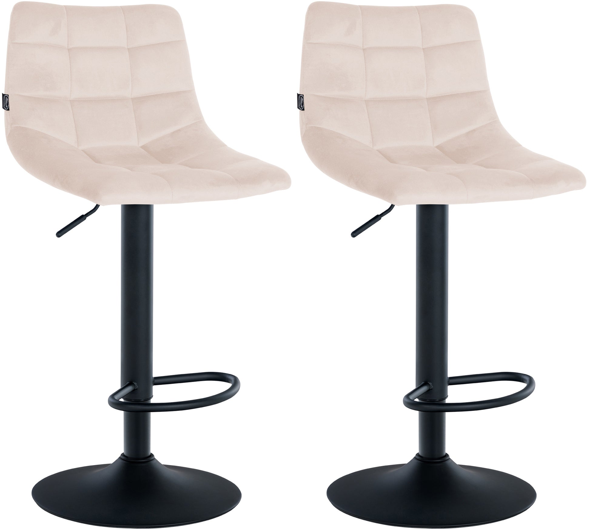 2er Set Barhocker Jerry Samt - homemem39