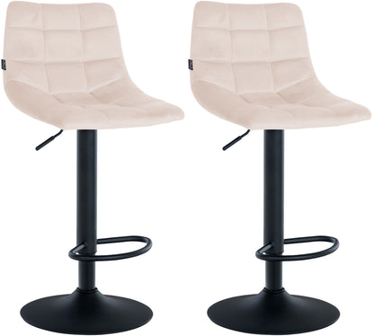 2er Set Barhocker Jerry Samt - homemem39