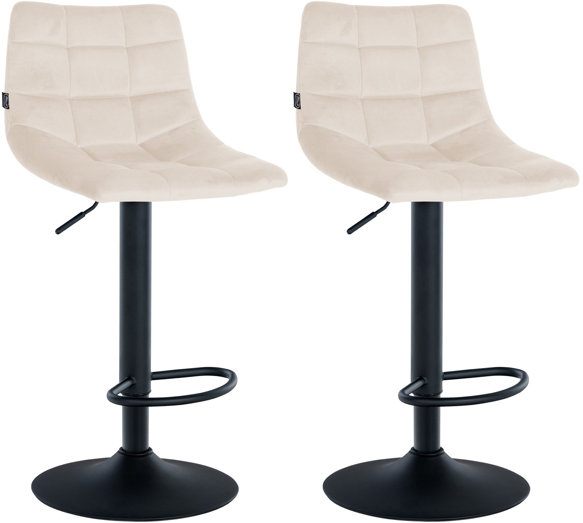 2er Set Barhocker Jerry Samt - homemem39
