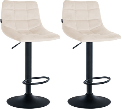 2er Set Barhocker Jerry Samt - homemem39
