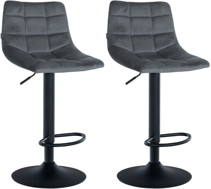 2er Set Barhocker Jerry Samt - homemem39