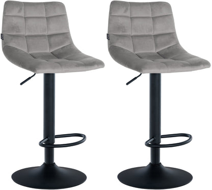 2er Set Barhocker Jerry Samt - homemem39