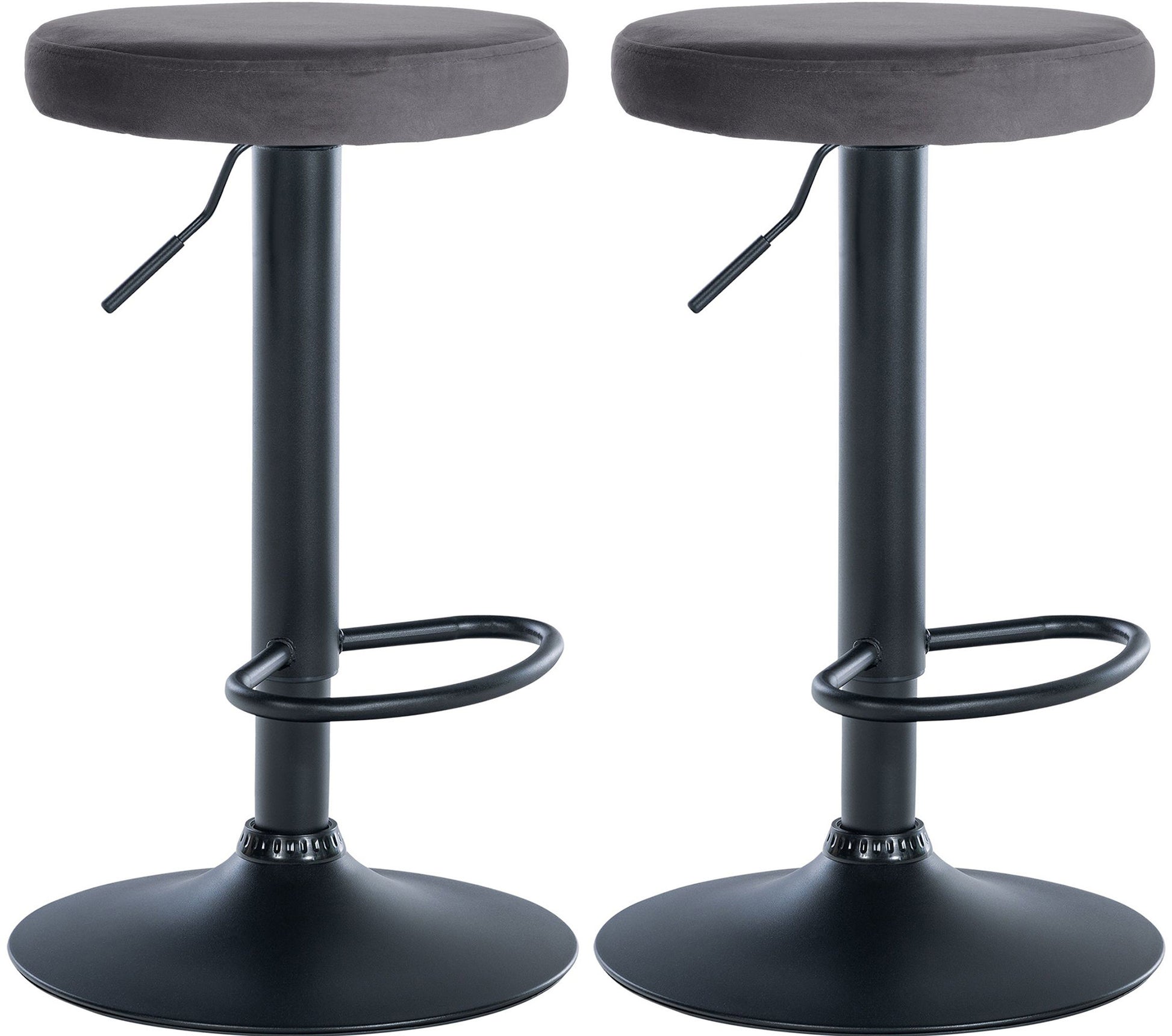 2er Set Barhocker Ponte Samt - homemem39