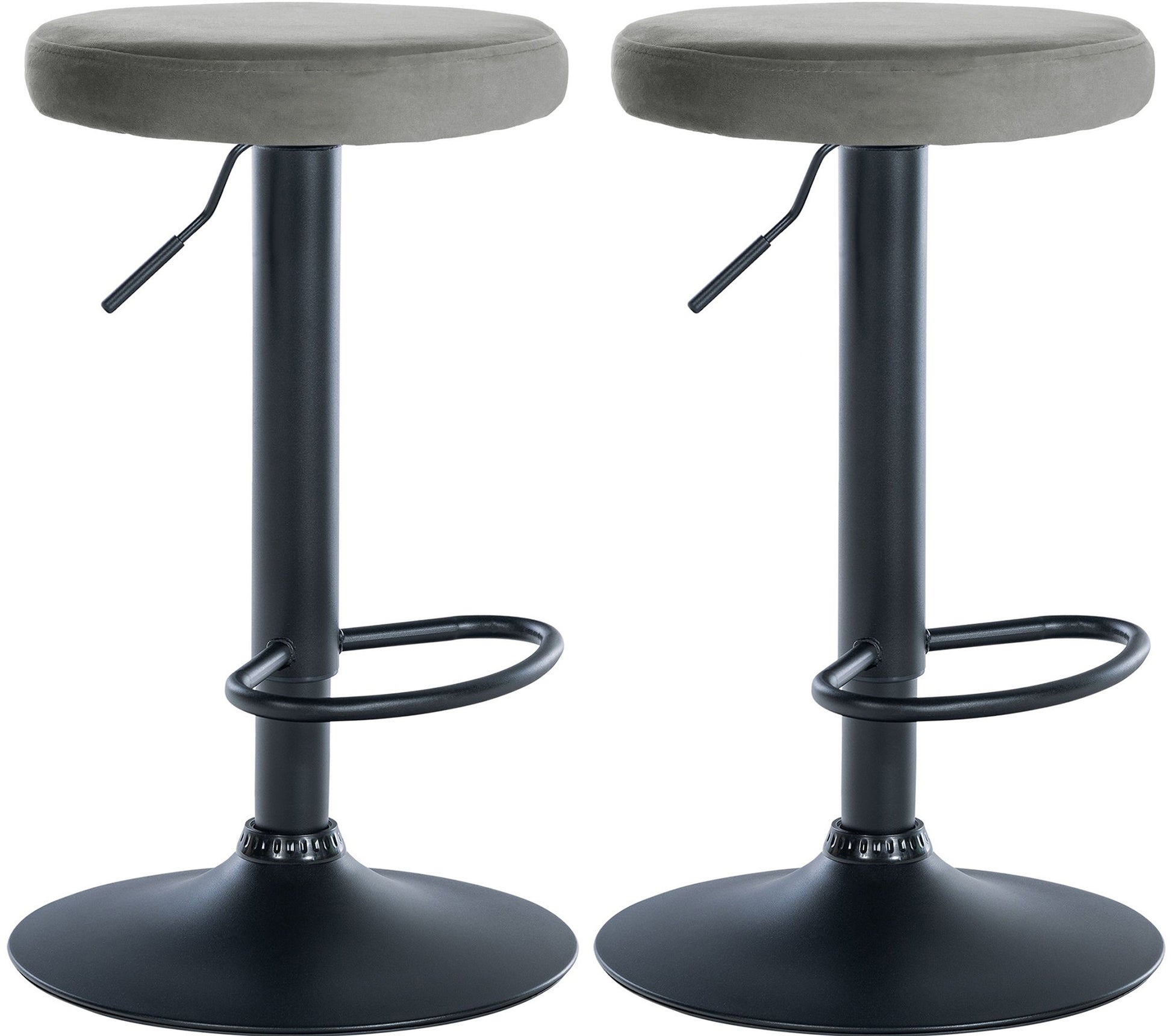 2er Set Barhocker Ponte Samt - homemem39