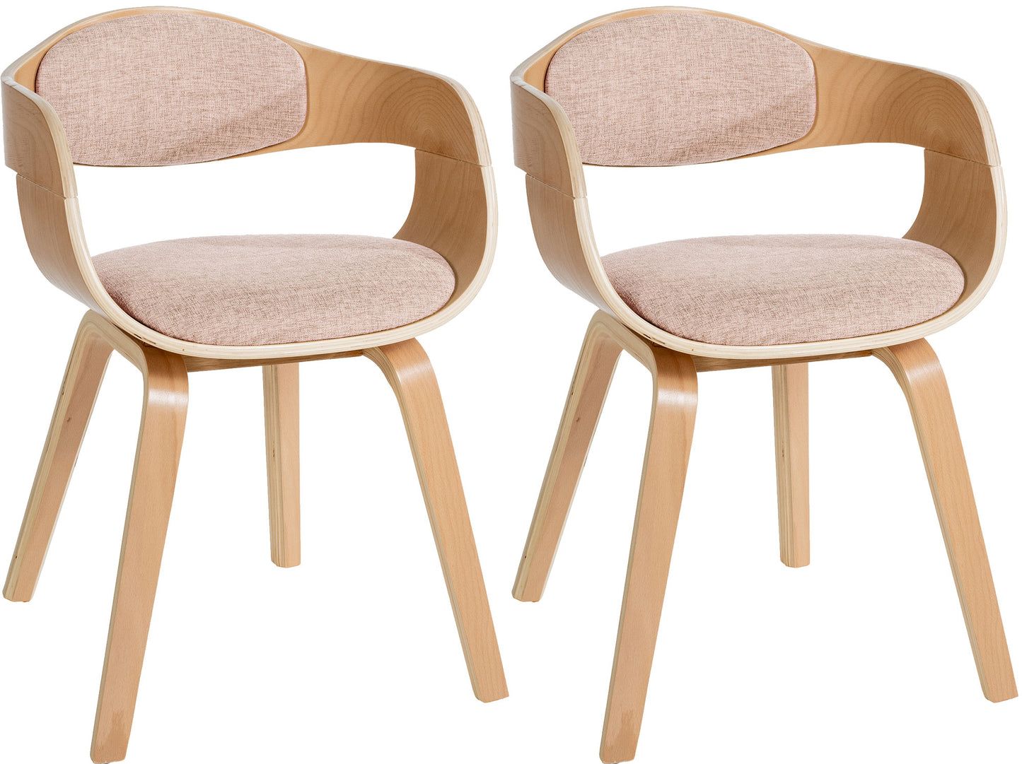 2er Set Stühle Kingston Stoff - homemem39