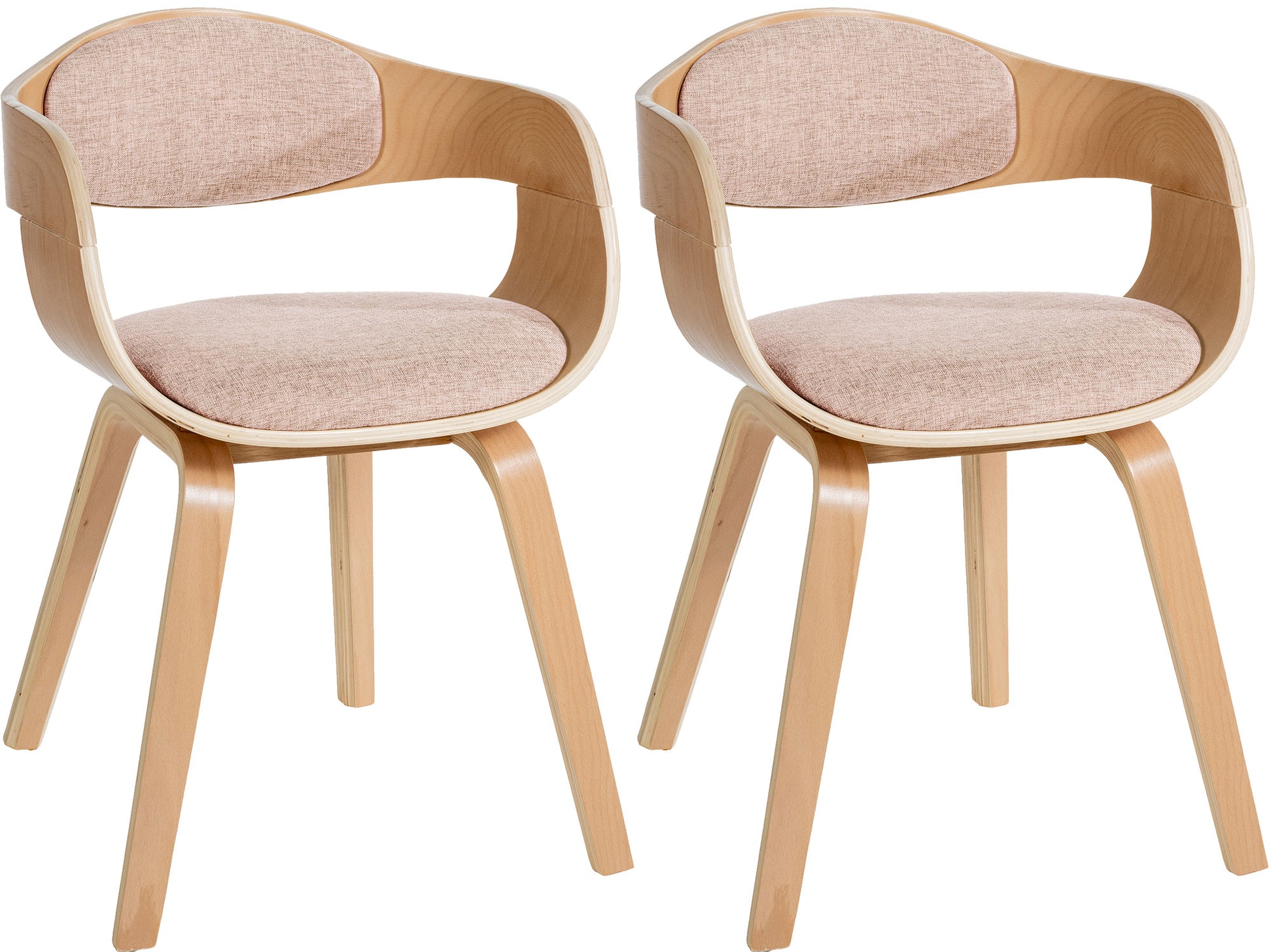 2er Set Stühle Kingston Stoff - homemem39