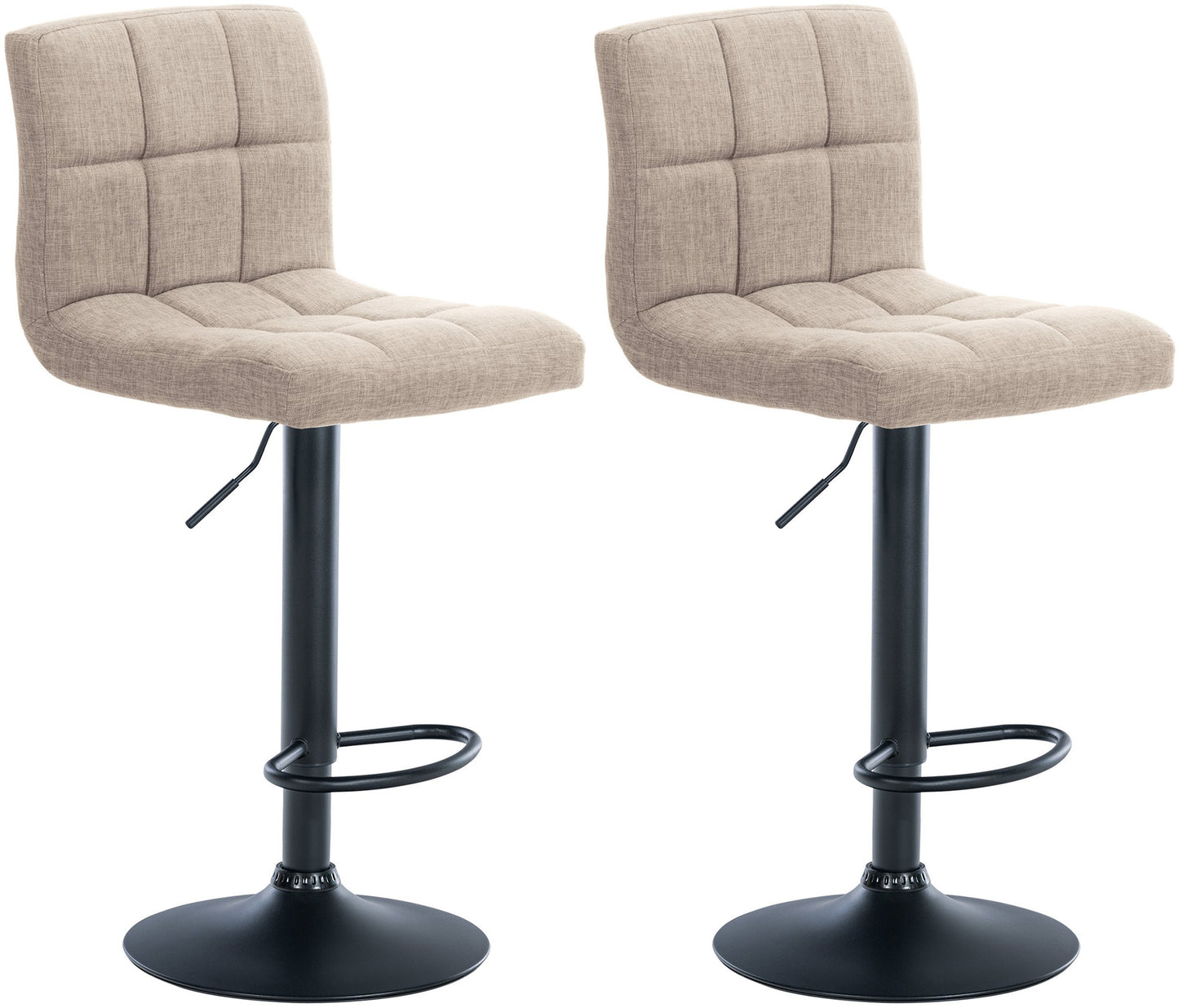 2er Set Barhocker Calma Stoff - homemem39