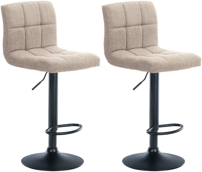 2er Set Barhocker Calma Stoff - homemem39