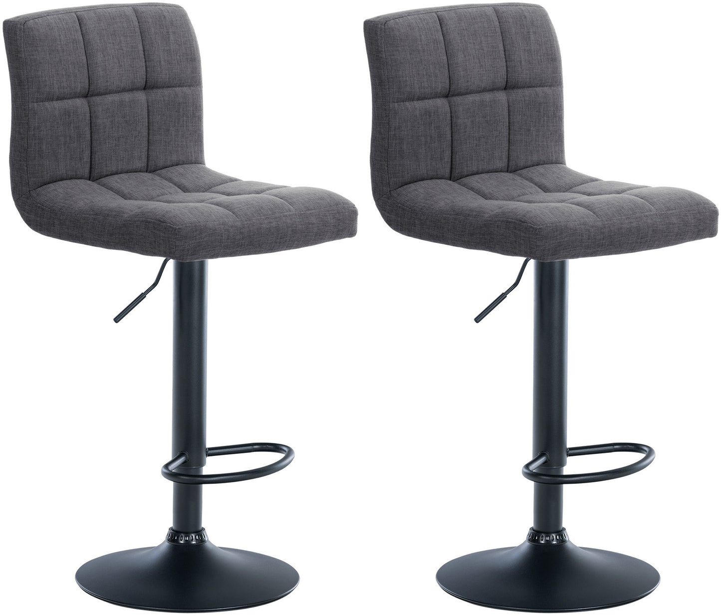 2er Set Barhocker Calma Stoff - homemem39