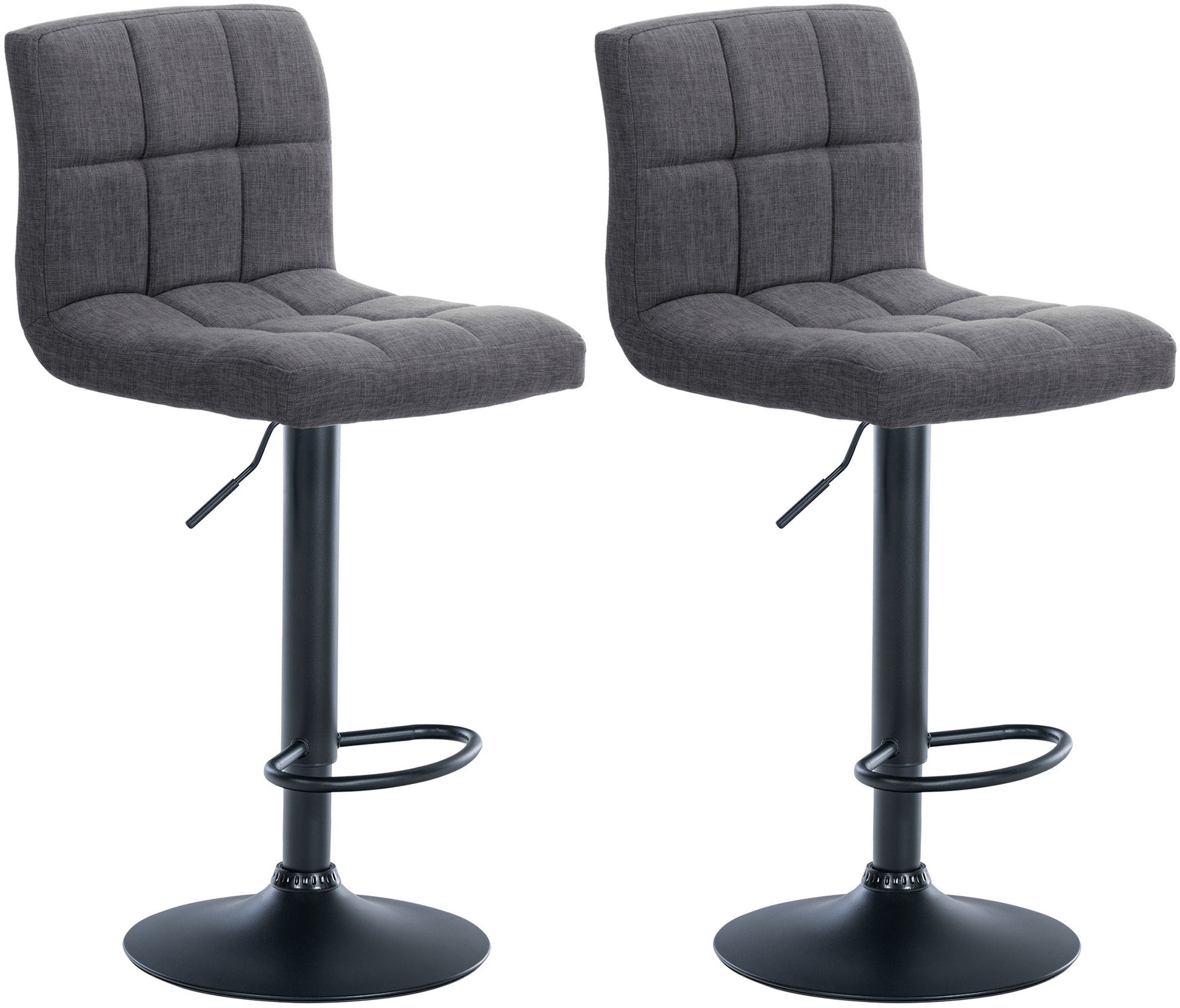 2er Set Barhocker Calma Stoff - homemem39