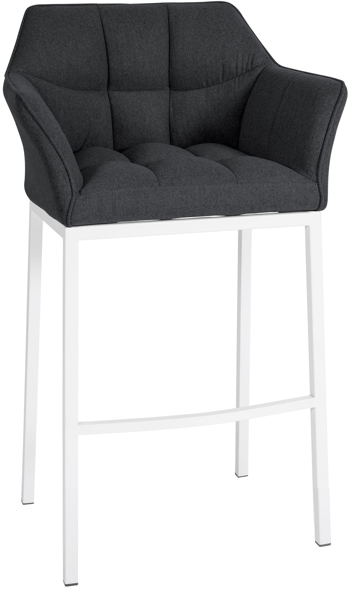 Barhocker Damaso Filz-Bezug mit Vierfußgestell - homemem39