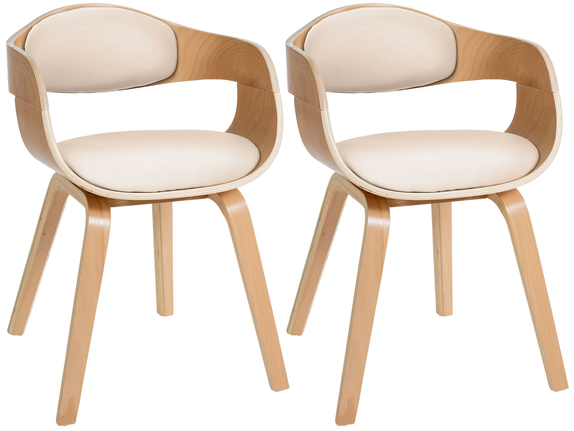 2er Set Stühle Kingston Kunstleder - homemem39