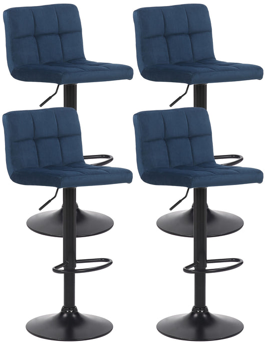 4er Set Barhocker Feni Samt - homemem39