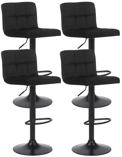 4er Set Barhocker Feni Samt - homemem39