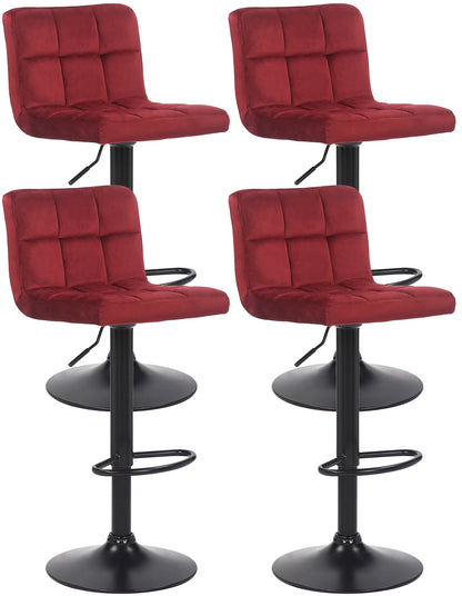 4er Set Barhocker Feni Samt - homemem39