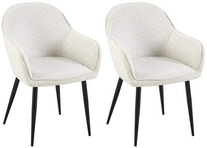 2er Set Esszimmerstühle Boise Stoff - homemem39