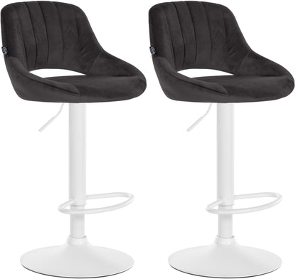 2er Set Barhocker Milet Samt - homemem39