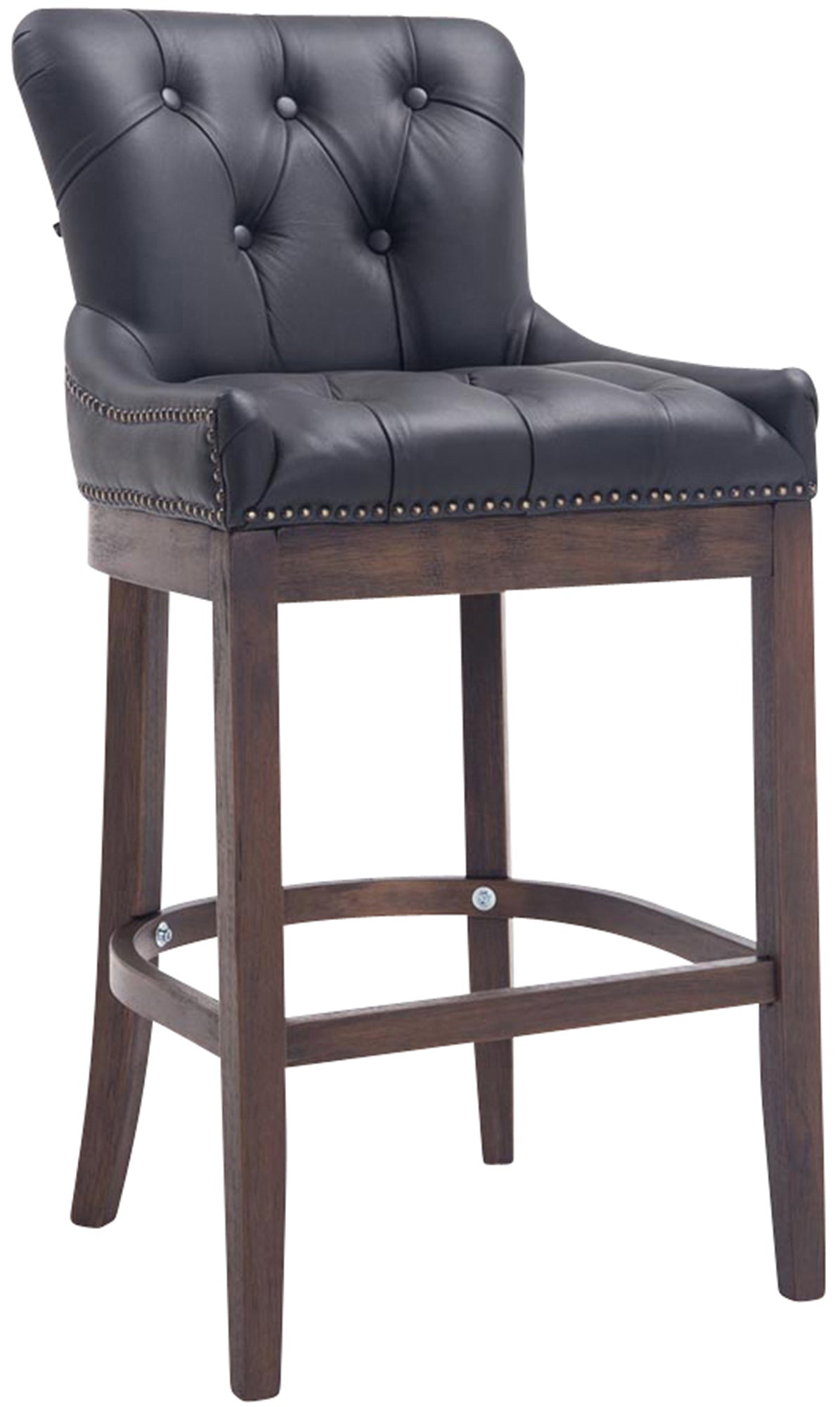 Barhocker Lakewood Echtleder, Antik-dunkel | homemem39