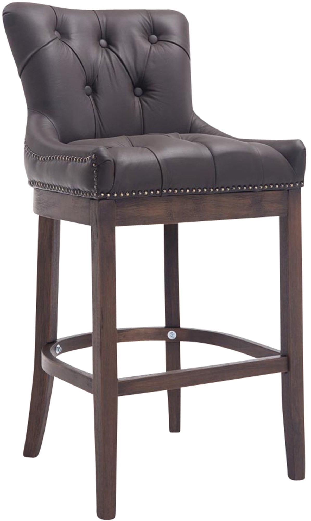 Barhocker Lakewood Echtleder, Antik-dunkel | homemem39