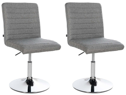 2er Set Esszimmerstuhl Elvas Stoff - homemem39