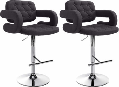 2er Set Barhocker Dublin Stoff - homemem39