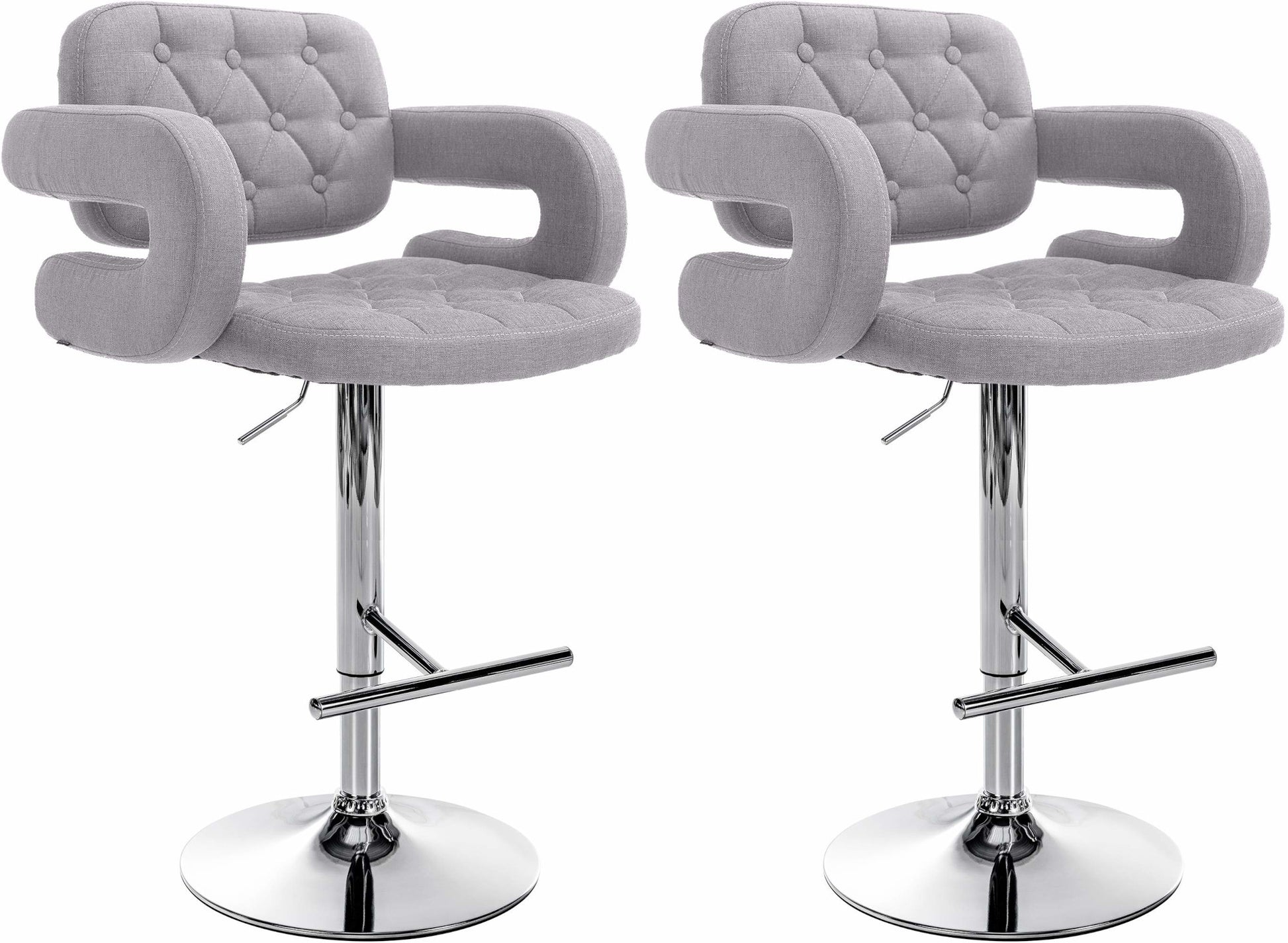 2er Set Barhocker Dublin Stoff - homemem39