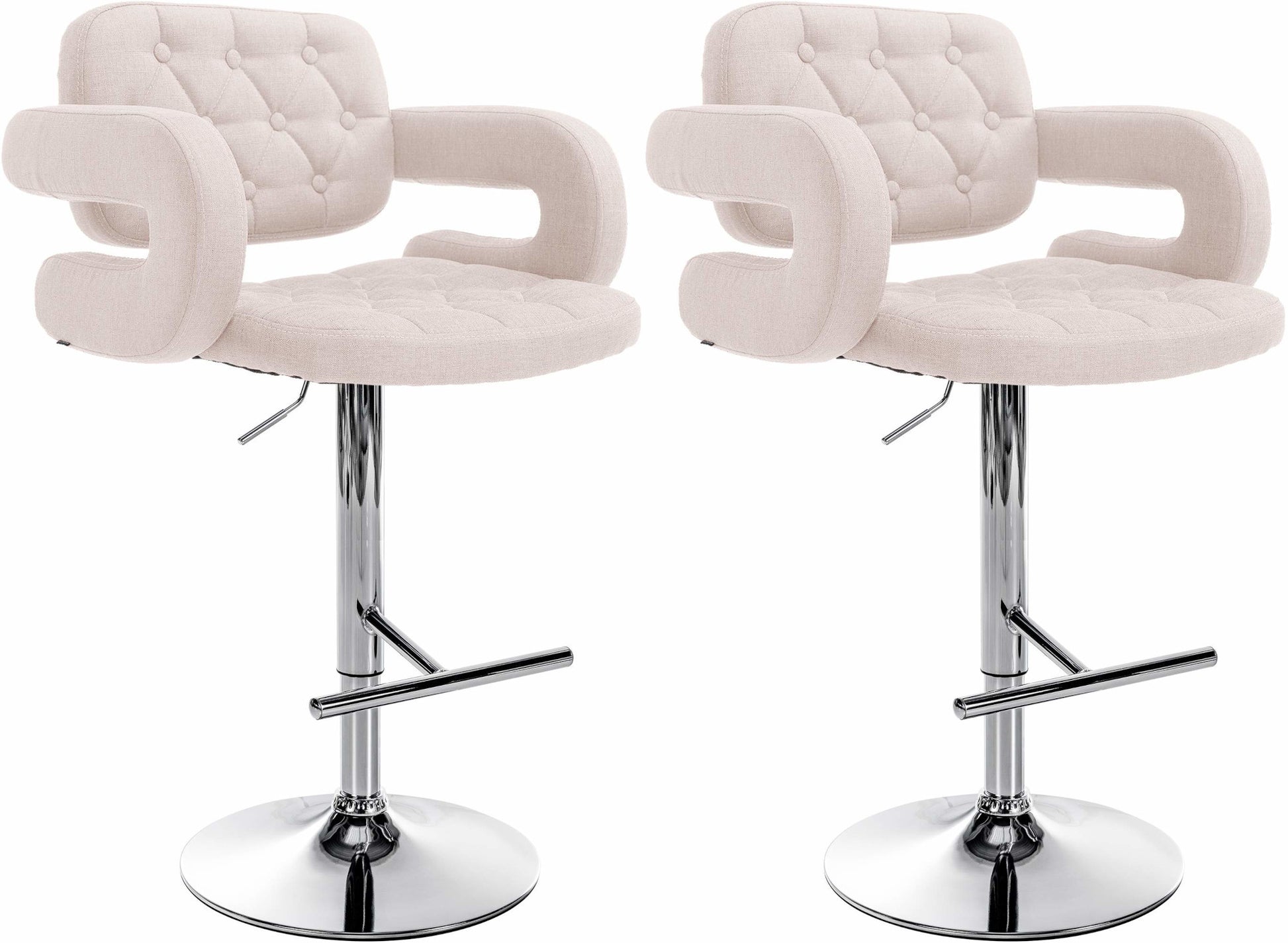 2er Set Barhocker Dublin Stoff - homemem39