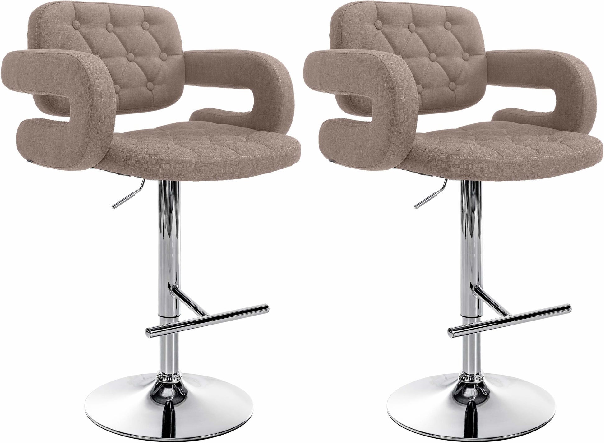 2er Set Barhocker Dublin Stoff - homemem39