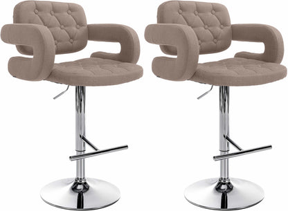 2er Set Barhocker Dublin Stoff - homemem39