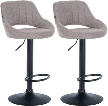 2er Set Barhocker Milet Stoff - homemem39