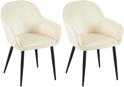 2er Set Esszimmerstuhl Boise Samt - homemem39