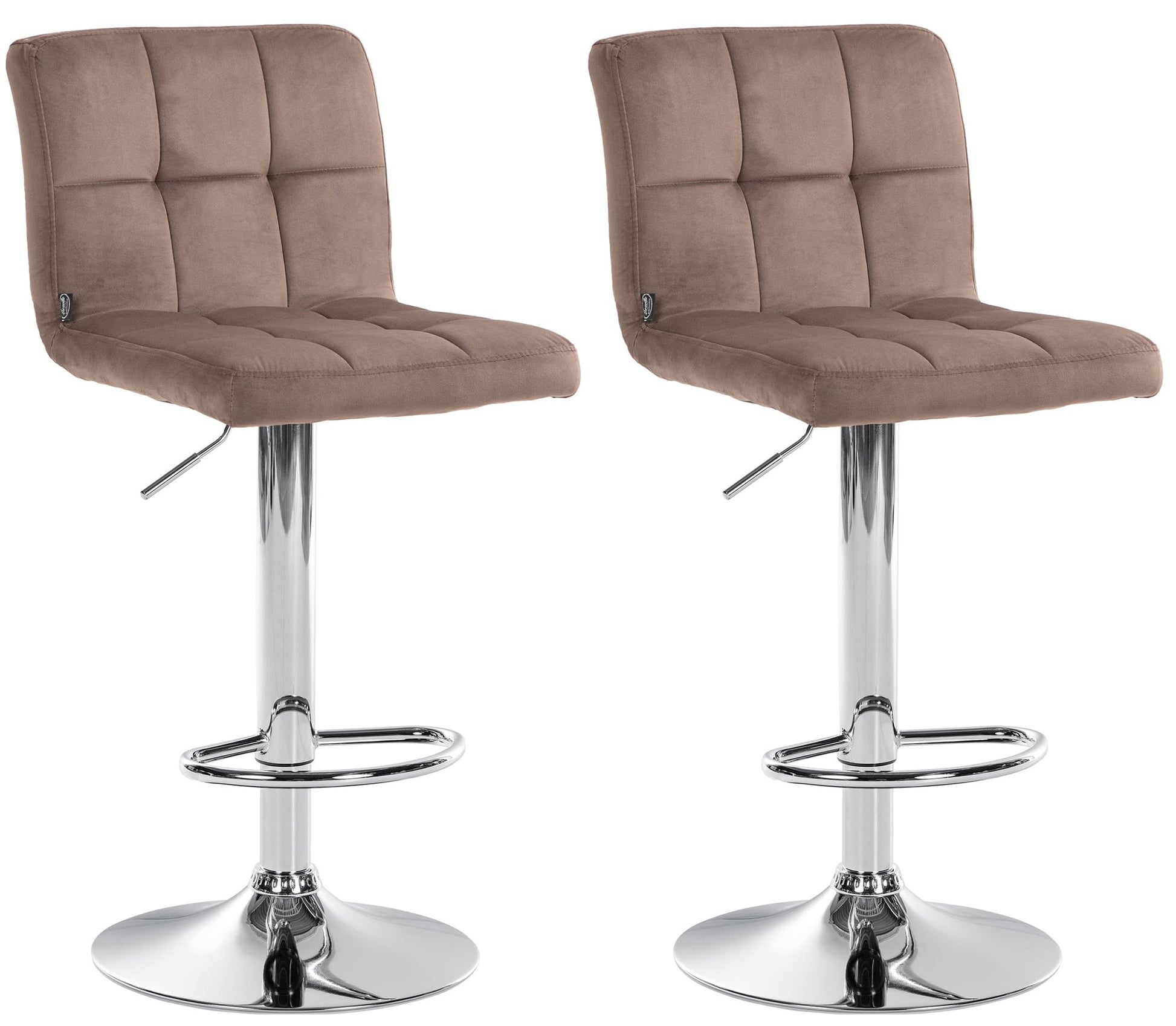 2er Set Barhocker Peru Samt - homemem39